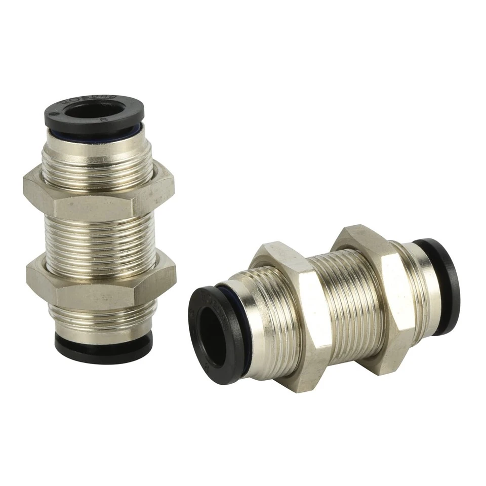 Bulkhead Union Pneumatic Push-in Fitting suppliers