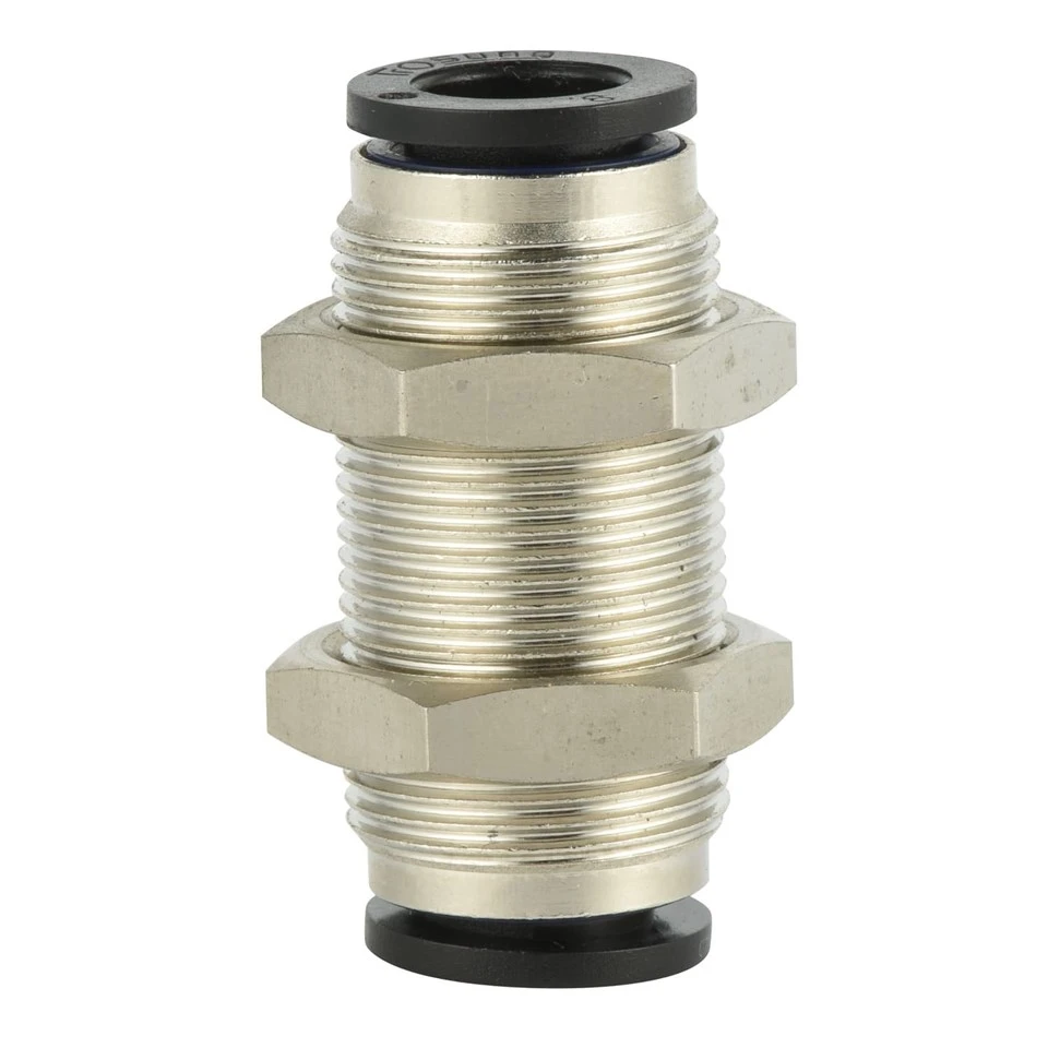 Bulkhead Union Pneumatic Push-in Fitting factory